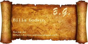 Billa Godvin névjegykártya